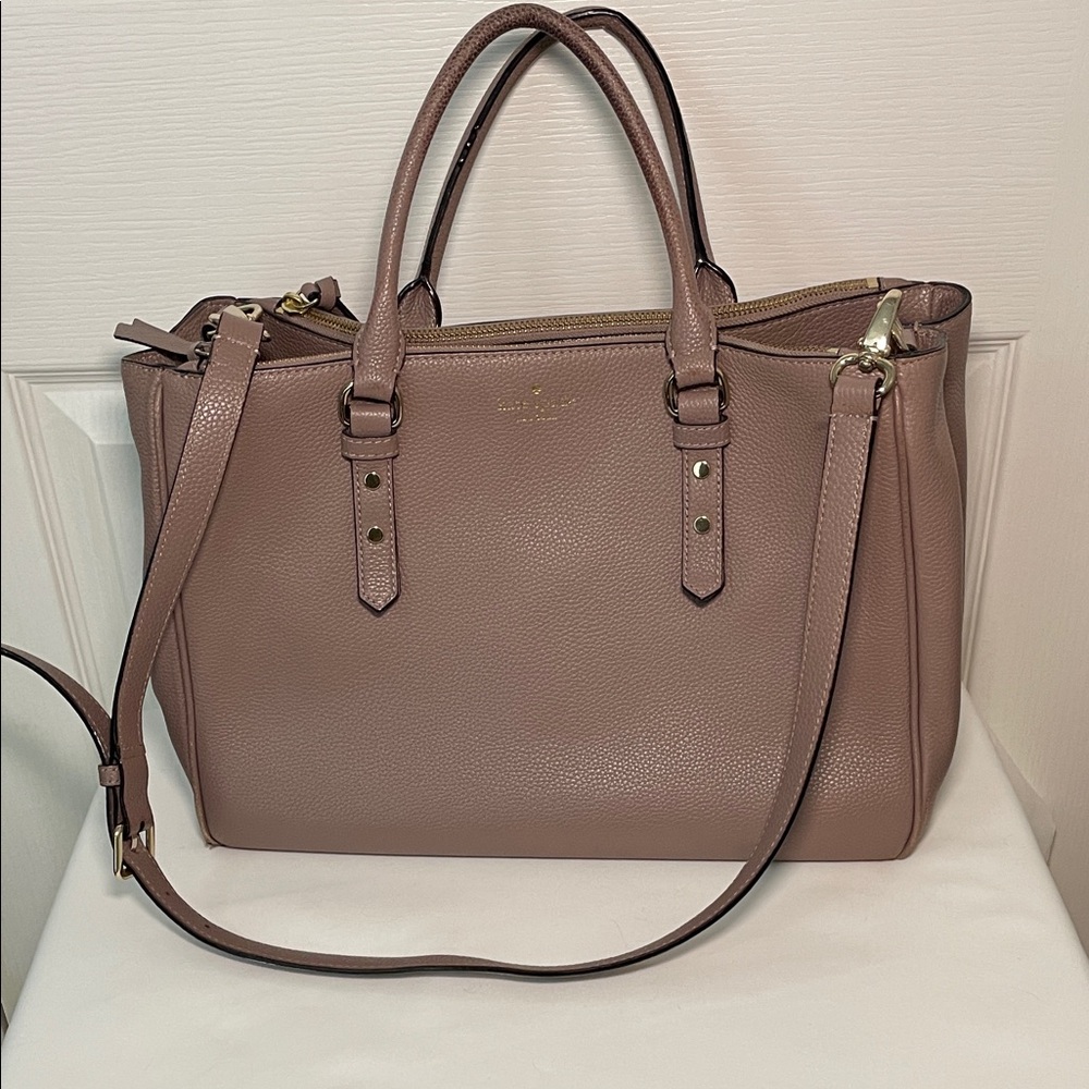 Kate Spade Mauve Leather Satchel